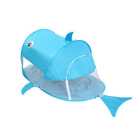 Beach Camping Tent With Pool Portable Kids Foldable Swim Sunshelter -Blue