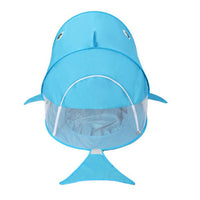 Beach Camping Tent With Pool Portable Kids Foldable Swim Sunshelter -Blue