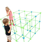 Set of 121Pcs DIY Kids Tent Fort Building Toys Kit Build Educational Learning Toy