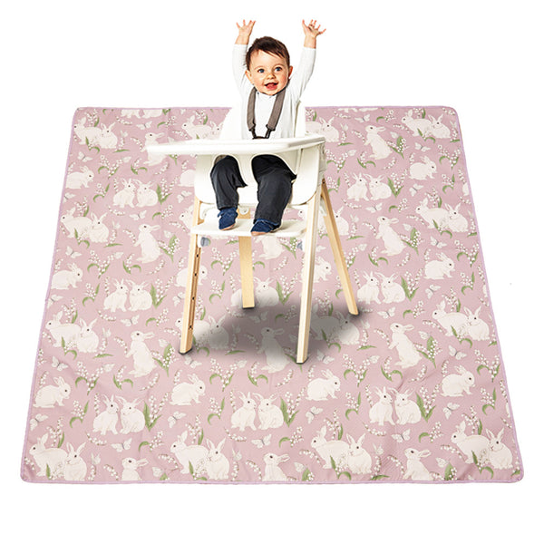 Baby Toddler Kids Messy Splat Mat Feeding High Chair Waterproof Messy Mat-Style 3