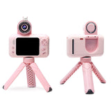 1080P Kids Selfie Flip Lens HD Compact Digital Photo and Video Camera-Pink