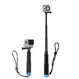 Extendable Aluminum Selfie Stick Monopod Mount Handle for GoPro Sport Camera