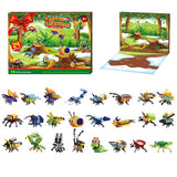 Christmas Advent Calendar Insect Dinosaur Building Blocks Toy Countdown Calendar Xmas Toy-Style 1