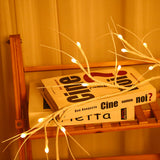 1.8M 48 LED Branch Garland Lights Christmas Fireplace Indoor Outdoor Decor Light