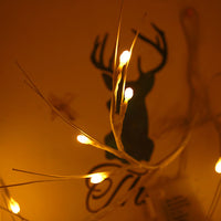 1.8M 48 LED Branch Garland Lights Christmas Fireplace Indoor Outdoor Decor Light