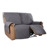 Water Resistant Non-Slip Split Recliner Couch Cover Sofa Chair Slipcovers 2-seater-Grey
