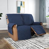 Water Resistant Non-Slip Split Recliner Couch Cover Sofa Chair Slipcovers 2-seater-Navy