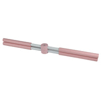Pilates Yoga Stick Stretching Tool Back Brace Straightener Posture Corrector Stick for Adult Kids Pink
