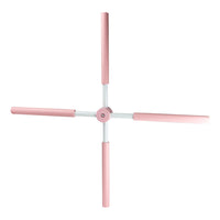 Pilates Yoga Stick Stretching Tool Back Brace Straightener Posture Corrector Stick for Adult Kids Pink