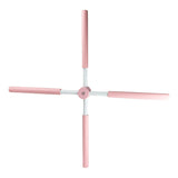 Pilates Yoga Stick Stretching Tool Back Brace Straightener Posture Corrector Stick for Adult Kids Pink