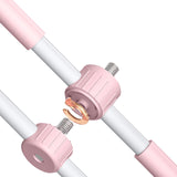Pilates Yoga Stick Stretching Tool Back Brace Straightener Posture Corrector Stick for Adult Kids Pink