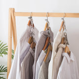 4Pcs Clothes Hanger Connector Band Cascading Clothes Space Saving Organizer