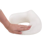 Travel U Shaped Neck Massage Pillow Heating Vibrating Neck Support Pillow - Brown