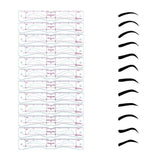 14 Pcs Eyebrow Stencils Eyebrow Shaper Template Tool Kit