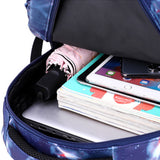 3 Pcs Set School Backpack Lunch Bag Pencil Pouch-Style 1