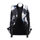 3 Piece School Backpack Lunch Bag Pencil Pouch for Teens Black