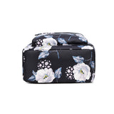 3 Piece School Backpack Lunch Bag Pencil Pouch for Teens Black
