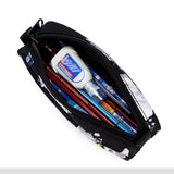 3 Piece School Backpack Lunch Bag Pencil Pouch for Teens Black