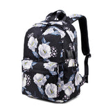 3 Piece School Backpack Lunch Bag Pencil Pouch for Teens Black