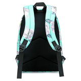 3 Piece School Backpack Lunch Bag Pencil Pouch for Teens Green