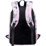 3 Piece School Backpack Lunch Bag Pencil Pouch for Teens Pink