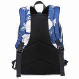 3 Piece School Backpack Lunch Bag Pencil Pouch for Teens Blue