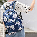 3 Piece School Backpack Lunch Bag Pencil Pouch for Teens Blue