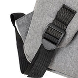 3-Piece Set Large Capacity Laptop Backpack Fits up to 15.6 Inch Laptop with USB Charging Port Grey