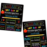 For The First and Last Day of School Student DIY Double-sided Chalkboard Sign