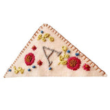 Hand Stitched Embroidered Corner Bookmark-Style 3