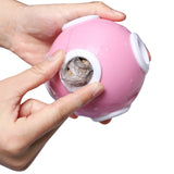 1Pc Reusable Anti Winding Laundry Ball Washer Dryer Balls Floating Lint Cleaning Ball Clothes Hair Cleaning Tool Pink