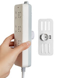 4Pcs Set Socket Holder Plug Fixer Sticker Punch-free Power Strip Holders