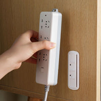 4Pcs Set Socket Holder Plug Fixer Sticker Punch-free Power Strip Holders