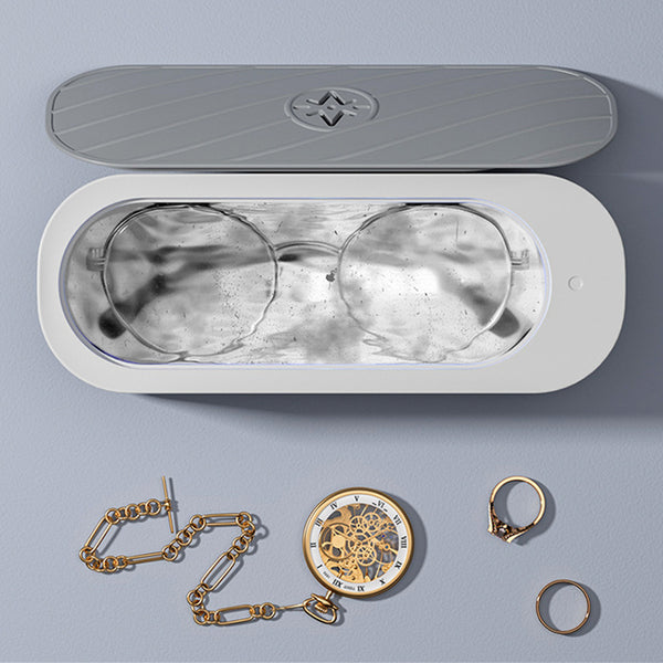 FancyGrab Portable Ultrasonic Cleaner Sonic Wave Tank Glasses Watch Jewellery Cleaning Machine