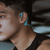 Bone Conduction Headphones Wireless Bluetooth 5.0 Sweatproof Sport Earphone Green