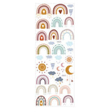 FancyGrab Rainbow Wall Decals Cloud Decals Watercolor Raindrop Wall Stickers Removable