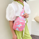 FancyGrab Sling Bag Shoulder Chest Bag – Girls & Boys School Bag Pink Unicorn