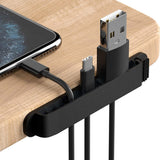 4Pcs Set Multi Slots Self Adhesive Cable Holder Cable Clips USB Charging Cable Management Clamp Wire Organizer