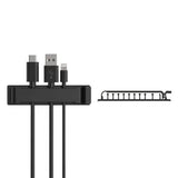 4Pcs Set Multi Slots Self Adhesive Cable Holder Cable Clips USB Charging Cable Management Clamp Wire Organizer