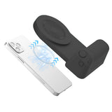 FancyGrab Handheld Bluetooth Magnetic Phone Selfie Holder Phone Charging Stand Tabletop Phone Holder Black