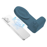 FancyGrab Handheld Bluetooth Magnetic Phone Selfie Holder Phone Charging Stand Tabletop Phone Holder Blue