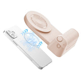 FancyGrab Handheld Bluetooth Magnetic Phone Selfie Holder Phone Charging Stand Tabletop Phone Holder Pink