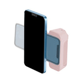 FancyGrab Handheld Bluetooth Magnetic Phone Selfie Holder Phone Charging Stand Tabletop Phone Holder Pink