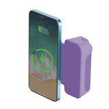FancyGrab Handheld Bluetooth Magnetic Phone Selfie Holder Phone Charging Stand Tabletop Phone Holder Purple