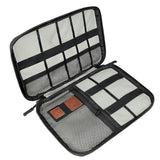 Travel Cable Organizer Data Cable Bag Electronics Accessories Storage Bag Black