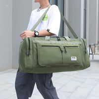 FancyGrab Large Capacity Mens Travel Duffle Bag Luggage Bag Water Resistant Gym Bag Sports Bag Handbags Green