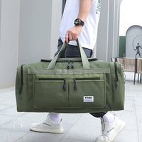 FancyGrab Large Capacity Mens Travel Duffle Bag Luggage Bag Water Resistant Gym Bag Sports Bag Handbags Green
