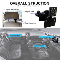 720P HD Car Seat Rear Mirror Camera Baby Monitor Child Safety Camera Monitoring Device with IR Night Visio