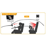 720P HD Car Seat Rear Mirror Camera Baby Monitor Child Safety Camera Monitoring Device with IR Night Visio