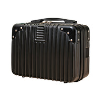 14 Inches Travel Suitcase Hard Shell Cosmetic Case Portable Carry Suitcase Black